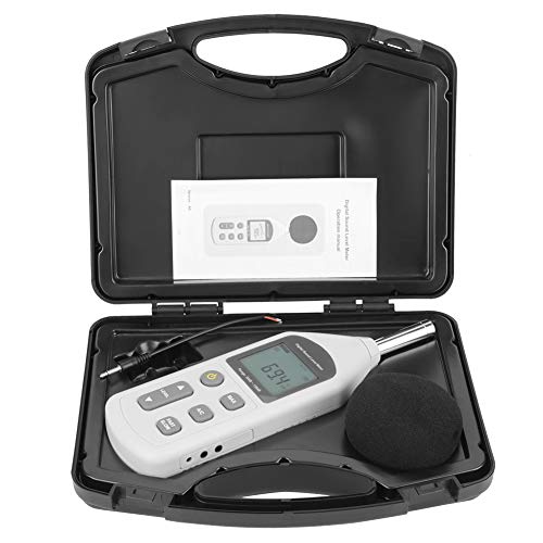 Digital Schallpegelmesser, GM1357 Handschallpegelmesser Geräuschmesser Misst Schallpegel von 30 bis 130 dB (A) zur Überwachung des Geräuschpegels in Hotels und Konferenzräumen