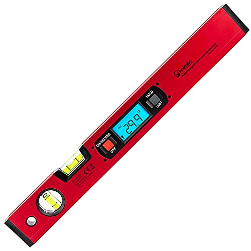 SCHMIDT security tools Wasserwaage Winkelmesser Digital LCD Winkel-Messgerät magnetisch Neigungsmesser Gradmesser 0-90°