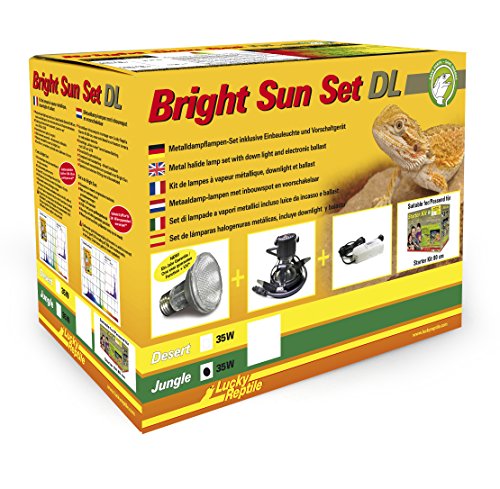 Bright Sun Set DL Jungle 35 W "weiß", UV-Leuchten Set inklusive Einbauleuchte, Leuchtmittel und Vorschaltgerät