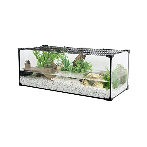 Zolux Aquarium, Schildkröte, Aquaterarium, für Wasserschildkröten, 80 cm