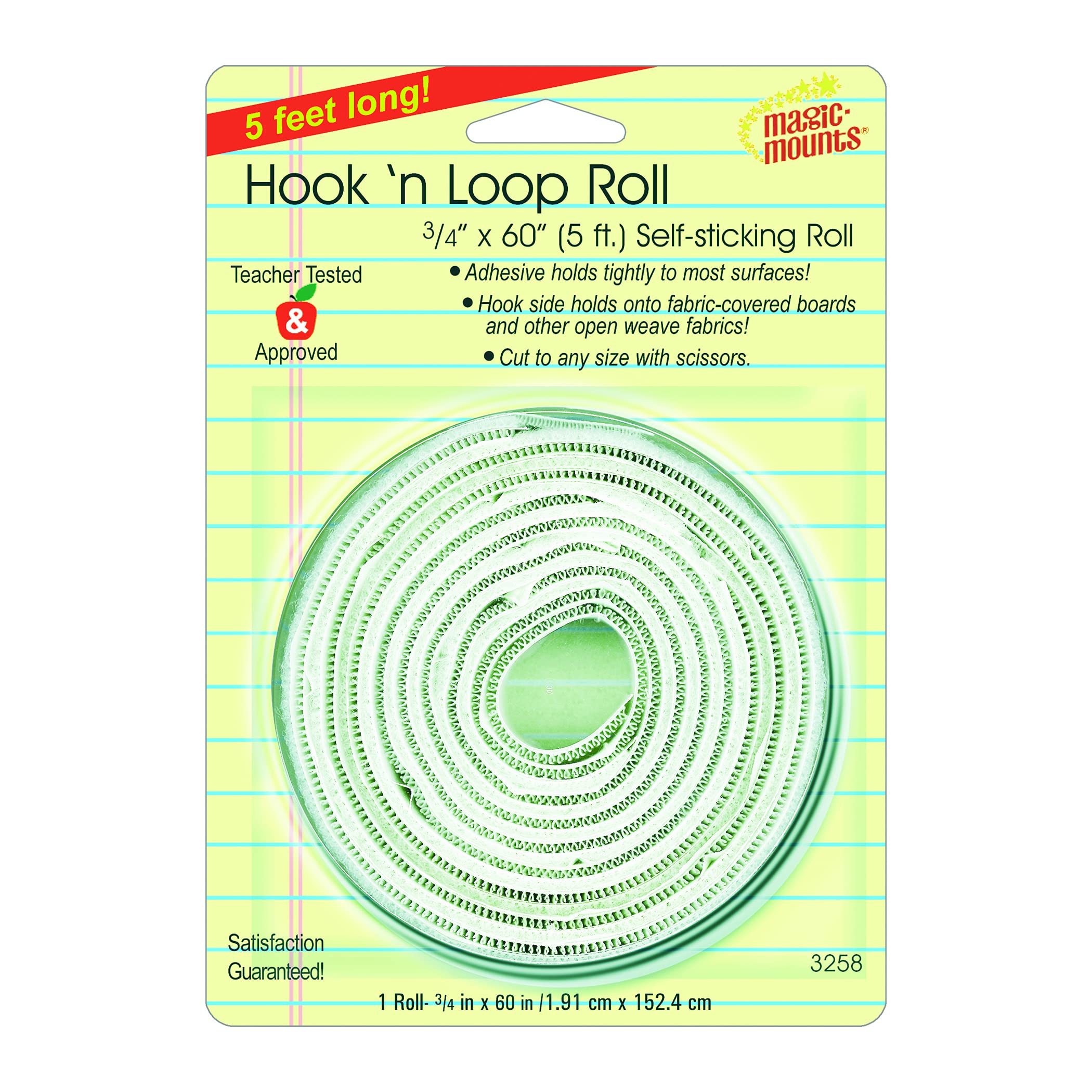 HOOK N LOOP 3/4IN X 60IN ROLL