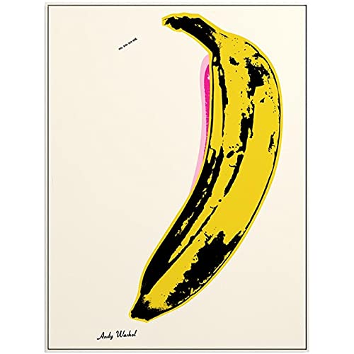 Bedruckte Leinwand Andy Warhol "Banane" Pop Art Fashion Art Poster und Print Wall Art Bilder für Room Home Decor 30x40cm Rahmenlos
