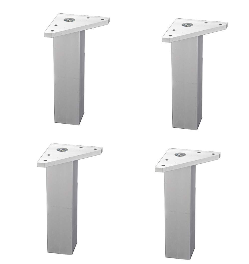 NBVCX Maschinenteile Höhenverstellbare Aluminiumbettbeine Küchenschränke TV-Ständer Beine Beine Badezimmerschränke Möbelbeine x4