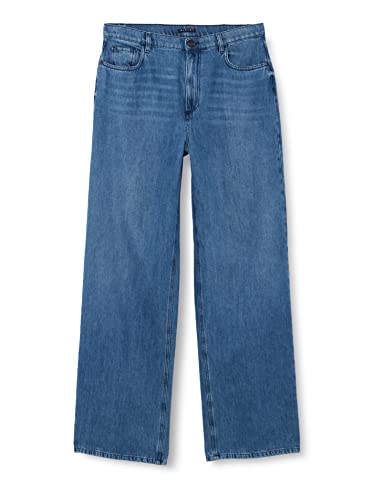 Sisley Damen Trousers 4agwlf01w Pants, Blue Denim 901, 26 EU