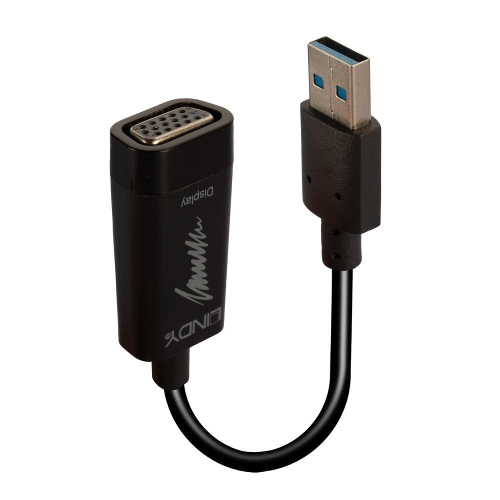 LINDY Adapter USB 3.0 zu VGA Konverter Lite 43172 schwarz