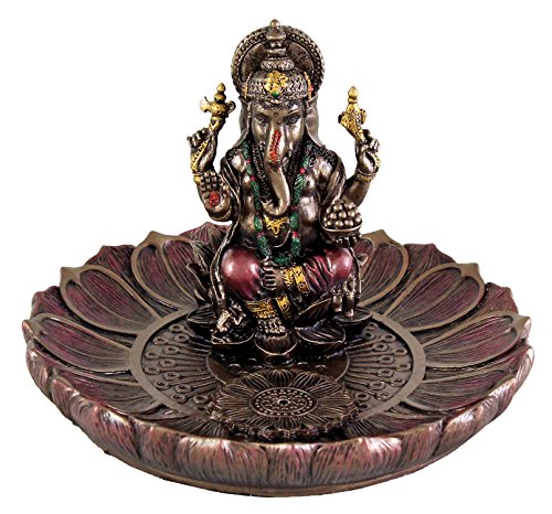 Hindu Gott Ganesha Räucherstäbchenhalter Teller Räuchergefäß Ganesh