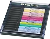 Faber-Castell 267420 - Tuschezeichner Pitt Artist Pen brush, 12-er Packung, Pastell