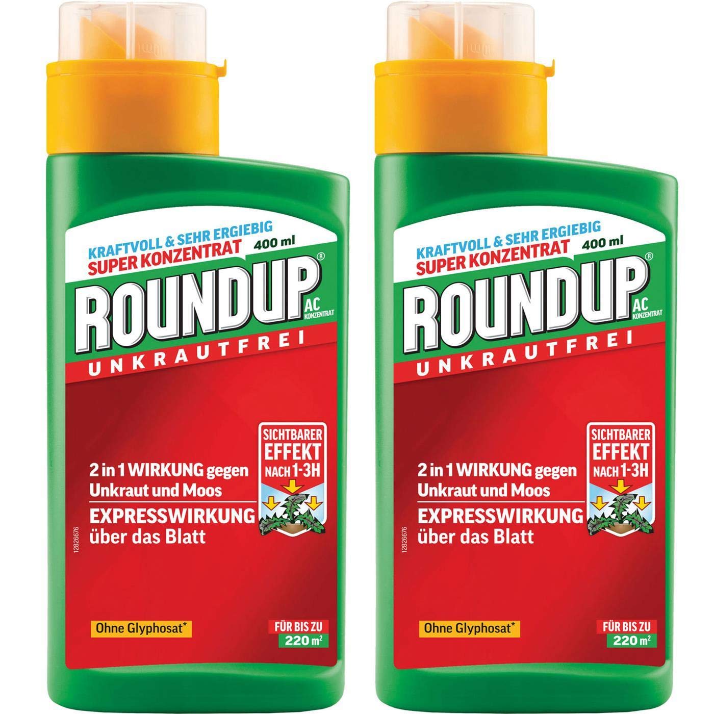 Roundup Express Konzentrat - 2x 400 ml - Unkrautvernichter zur Bekämpfung von Moos und Unkräutern