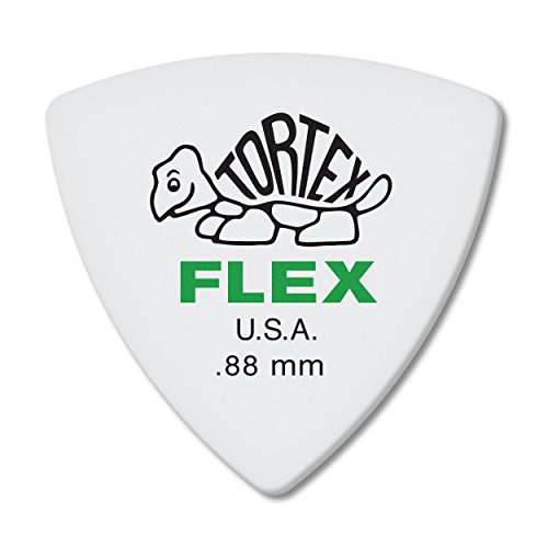 Dunlop Tortex Flex Triangle .88mm Green Guitar Pick-72 Pack (456R.88)