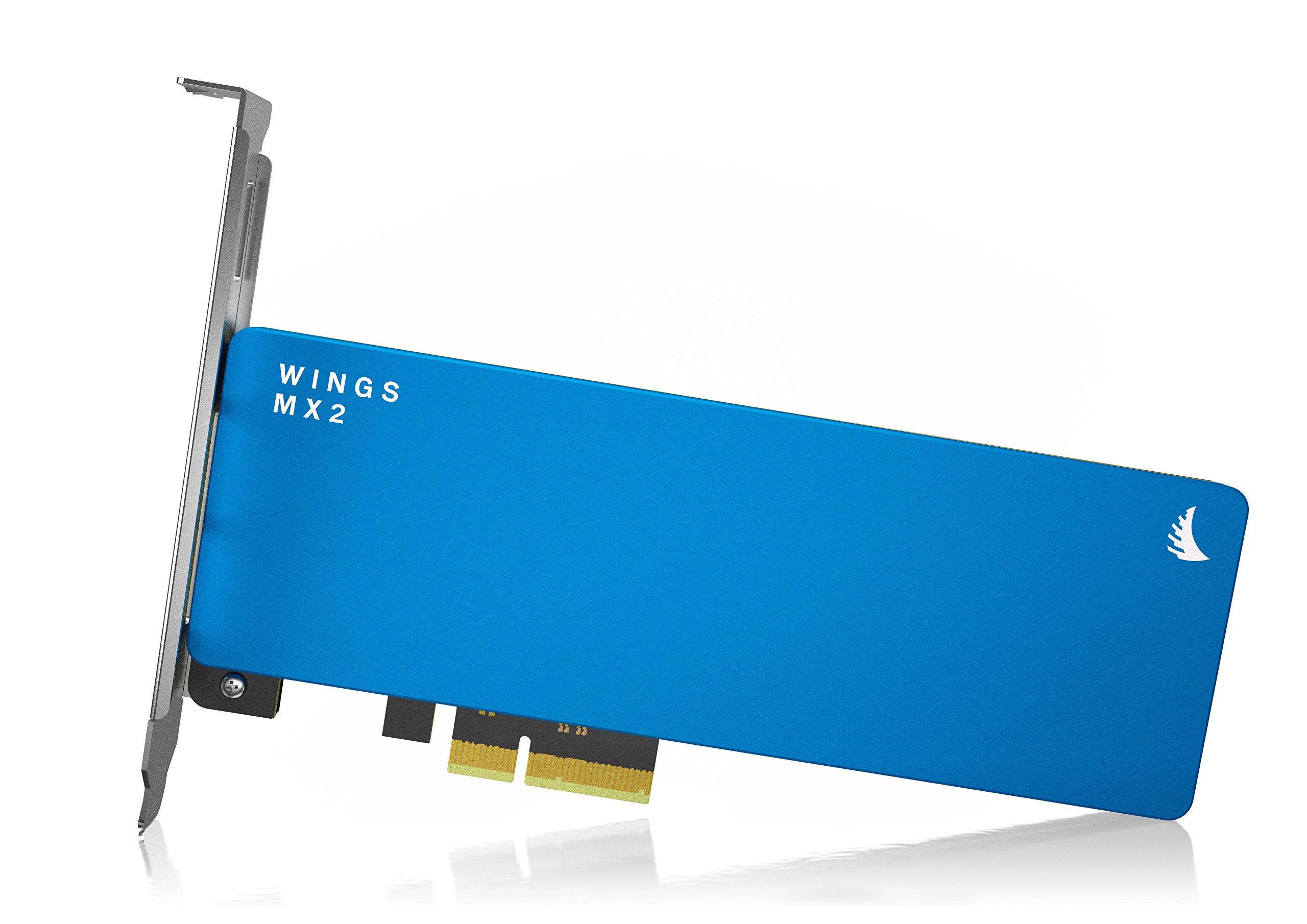 Angelbird Wings MX2 512GB SSD PCIe Gen2 x2 Adapter [Hergestellt in Österreich | 3 Jahre Garantie | bis zu 800MB/s | AHCI 1.3.1, SATA 3.2, NCQ, TRIM | bootfähig] - WMX2-512GB