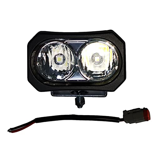 SXMA 4 Zoll 60W quadratische LED-Arbeitsscheinwerfer Scheinwerfer Flutlicht wasserdichte LED-Leuchten für 4x4 Offroad-LKW-Traktor ATV SUV-Fahrlampe (Schwarz)