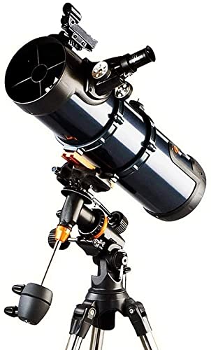 Teleskope Tragbares Reiseteleskop 130 mm astronomisches Refraktor-Teleskop mit verstellbarem Stativ und Sucherfernrohr, perfekt für die Sehkraft von Kindern und Jugendlichen