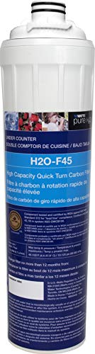 Watts H2O-F45 Pure 1 Stufe Kapazität/High Flow Carbon Block Ersatz-Filterpatrone,