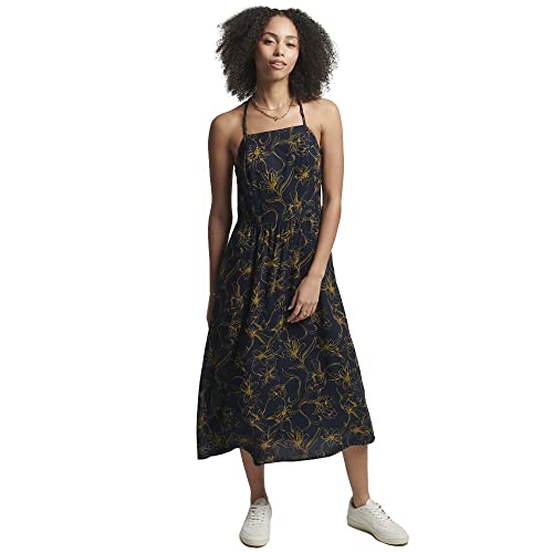 Superdry Womens Vintage CAMI Maxi Dress Lässiges Kleid, Nouveau Floral Navy, XL