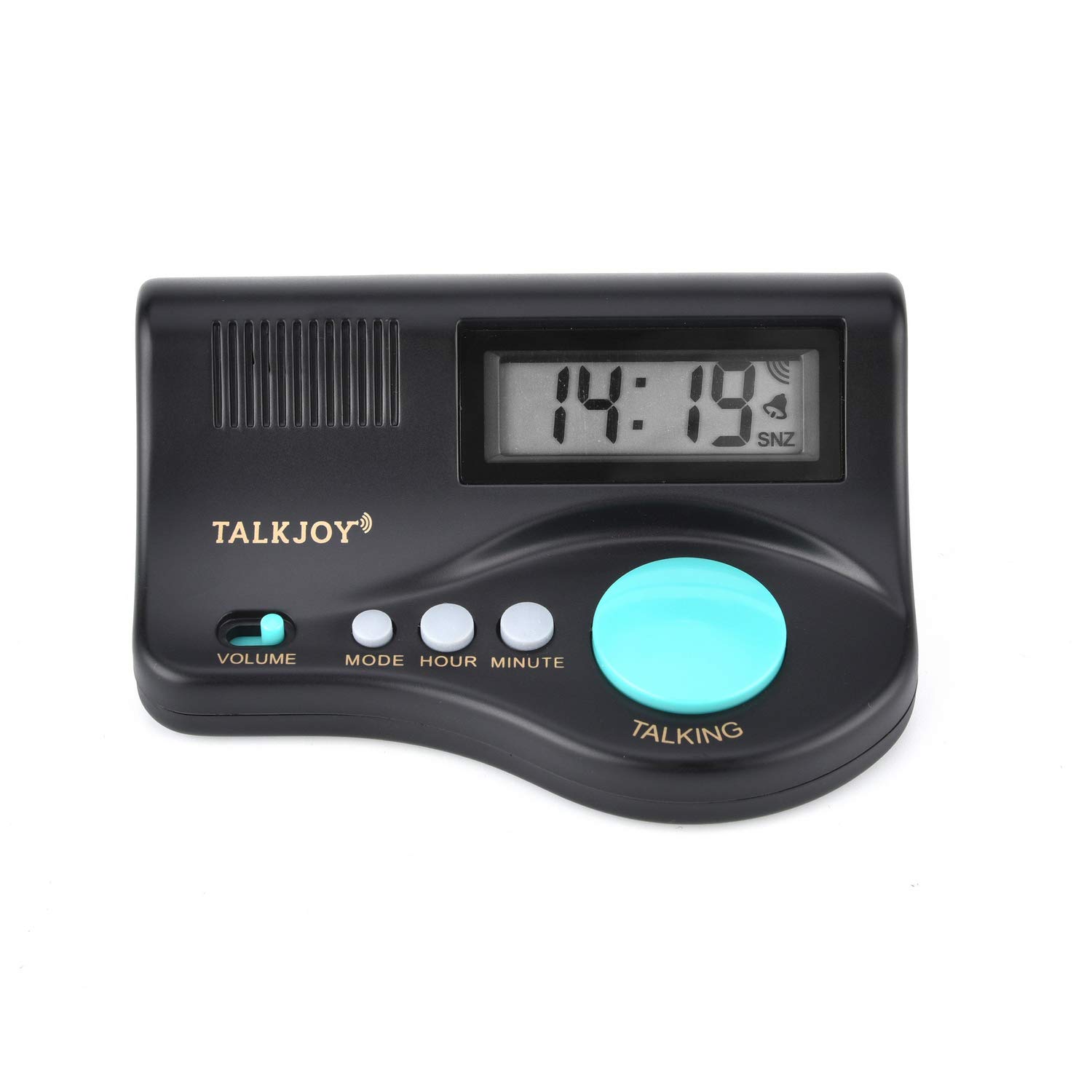 TalkJoy Sprechender Wecker Digitale Sprechende Uhr Alarm Blindenuhr Seniorenwecker auch für Blinde Tischwecker Standwecker mit Ansage Uhrzeit und Weckfunktion (Lautstärke Sprachwiedergabe regelbar!)