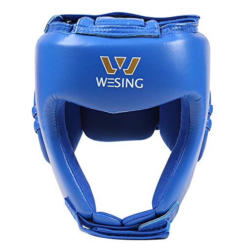 W WESING Box-Kopfbedeckung AIBA für Amateur-Wettkampf - blau - m