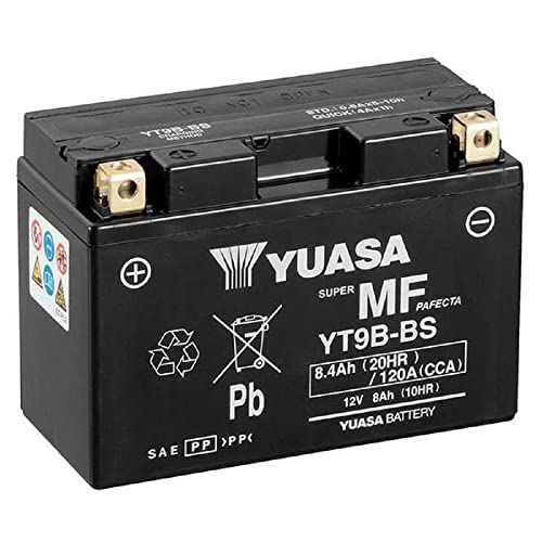 Yuasa SLA AGM YT9B-BS Motorrad Ersatzbatterie