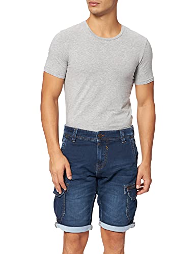 Timezone Herren Slim StanleyTZ Jeans-Shorts, Light Aged Wash 2, 30W Regular