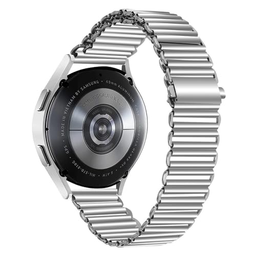 BOLEXA Edelstahlarmband, Edelstahl-Uhrenarmband, Universalarmband, 18 mm, 20 mm, 22 mm, Uhrengürtel-Zubehör (Color : Silver, Size : 18MM)