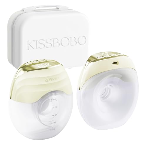 KISSBOBO milchpumpe elektrisch, leicht, schlank, mit Stillzubehör, ideal für Mütter, perfektes Geschenk für Freunde und Paare, Geschenkset (Gelb 2 Stück)