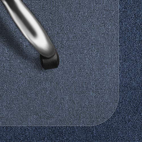casa pura Bodenschutzmatte Transparent für Kurzflor-Teppich | Schreibtischstuhl Unterlage für Büro und Wohnen | Bodenmatten wahlweise für Teppich/Hartböden (Kurzflor-Teppich/Nadelfilz 116x150 cm)
