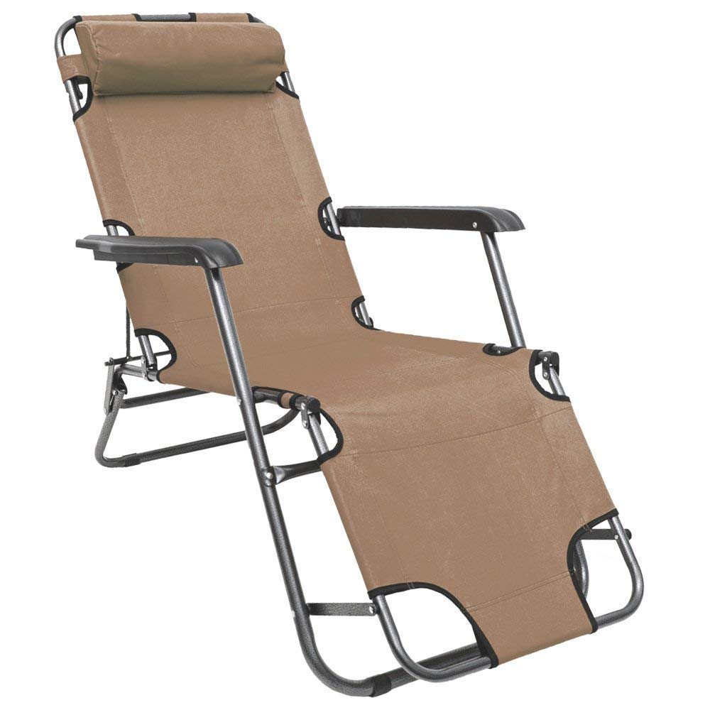 AMANKA Liegestuhl klappbar 155x60cm - leichte Klappliege Relaxstuhl Gartenstuhl Campingstuhl