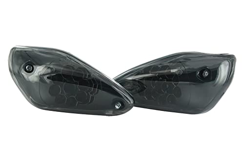 Blinker STR8 LED Black-Line für Yamaha Aerox/MBK Nitro, vorne, mit Prüfzeichen