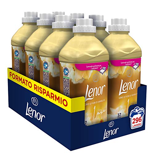 Lenor Il Luxus Gold und Vanilleblüten Weichspüler 37 Waschgänge, 925 ml, für langanhaltende Frische und Weichheit