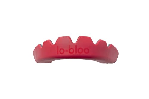 lobloo SLICK Zahn-/Mundschutz Kampfsport für Hoch-Kontakt-Sport wie MMA Hockey Fußball Rugby, Dual Density Mouthguard mit doppelter Dichte, Eine Größe für Herren Damen Kinder ab +11 Jahre (Rot)