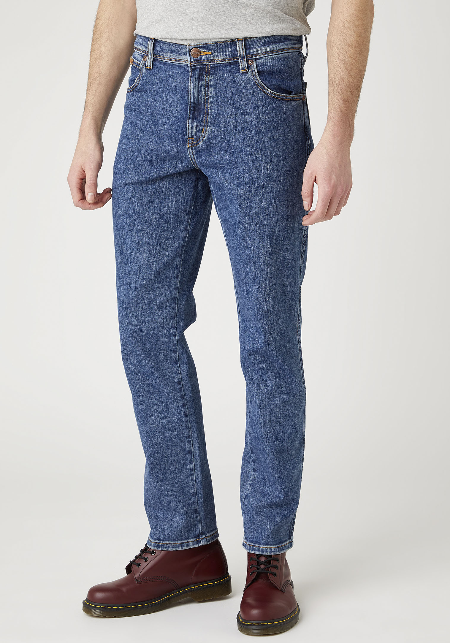 Wrangler Herren Texas Slim Jeans, Stonewash, 31W / 32L