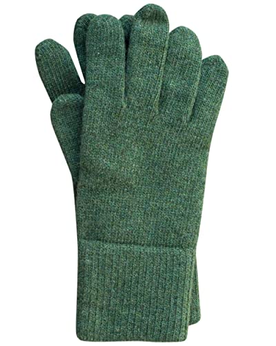 FosterNatur, Merino Herren Handschuhe/Fingerhandschuhe, 100% Wolle extrafine (Serpentine, 8,5)
