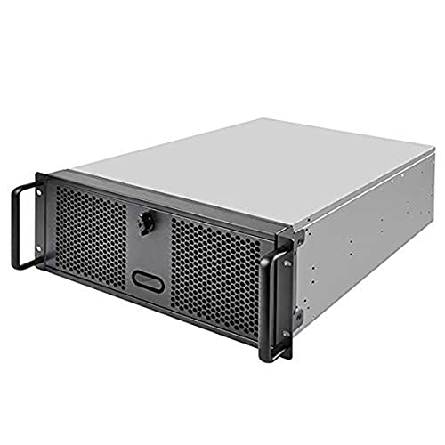 Silverstone SST-RM400 - 4U Rackmount Server Gehäuse, Unterstützt Mainboards bis SSI-Ceb und ATX (PS2)/Mini Redundante Netzteile