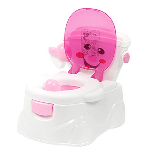 Kinder-Töpfchen, Babytopf Kindertoilette Toiletten-Training, mit Abnehmbarem Toilettensitz (Rosa)