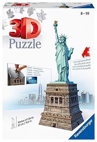 Ravensburger 12584 3D-Puzzle Bauwerke Freiheitsstatue