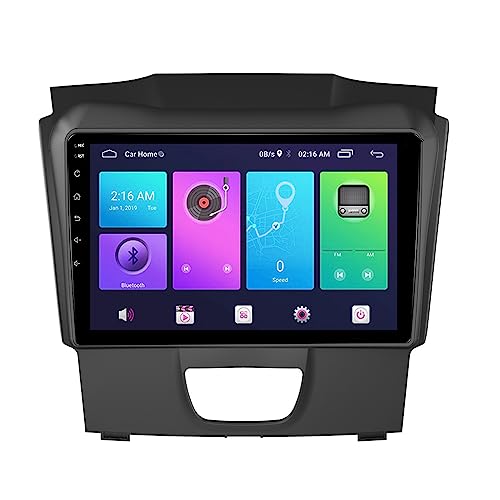 JADERY Autoradio Kompatibel Mit ISU-ZU D-MAX 2015-2018 9 inch 2 Din Radio GPS Navigation IPS Touchscreen Multimedia Player Unterstützung SWC 4G WiFi Carplay DSP BT(Size:8 core 4G+WiFi 6G+128G)