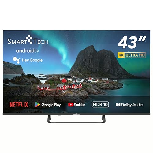 SMART TECH 4K-UHD LED Android 11.0 Smart TV 43 inch (109 cm) 43UA20V3 (Google Play Store, Netflix, YouTube)