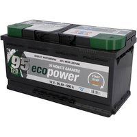 Cartec Auto-Batterie Eco Power EFB, 95 Ah, 850 A, Starter-Batterie, geeignet für Start-Stop-Systeme