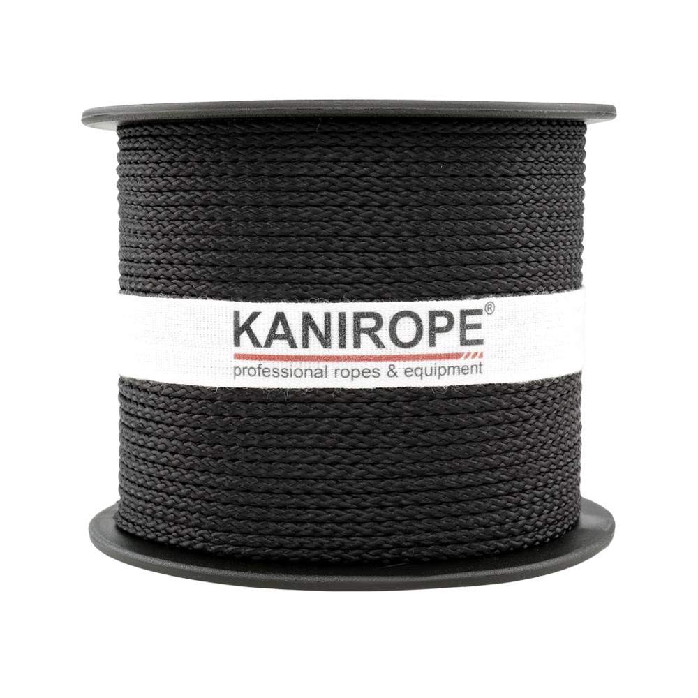 Kanirope® PP Seil Polypropylenseil MULTIBRAID 2mm 500m Farbe Schwarz (1811) 8x geflochten