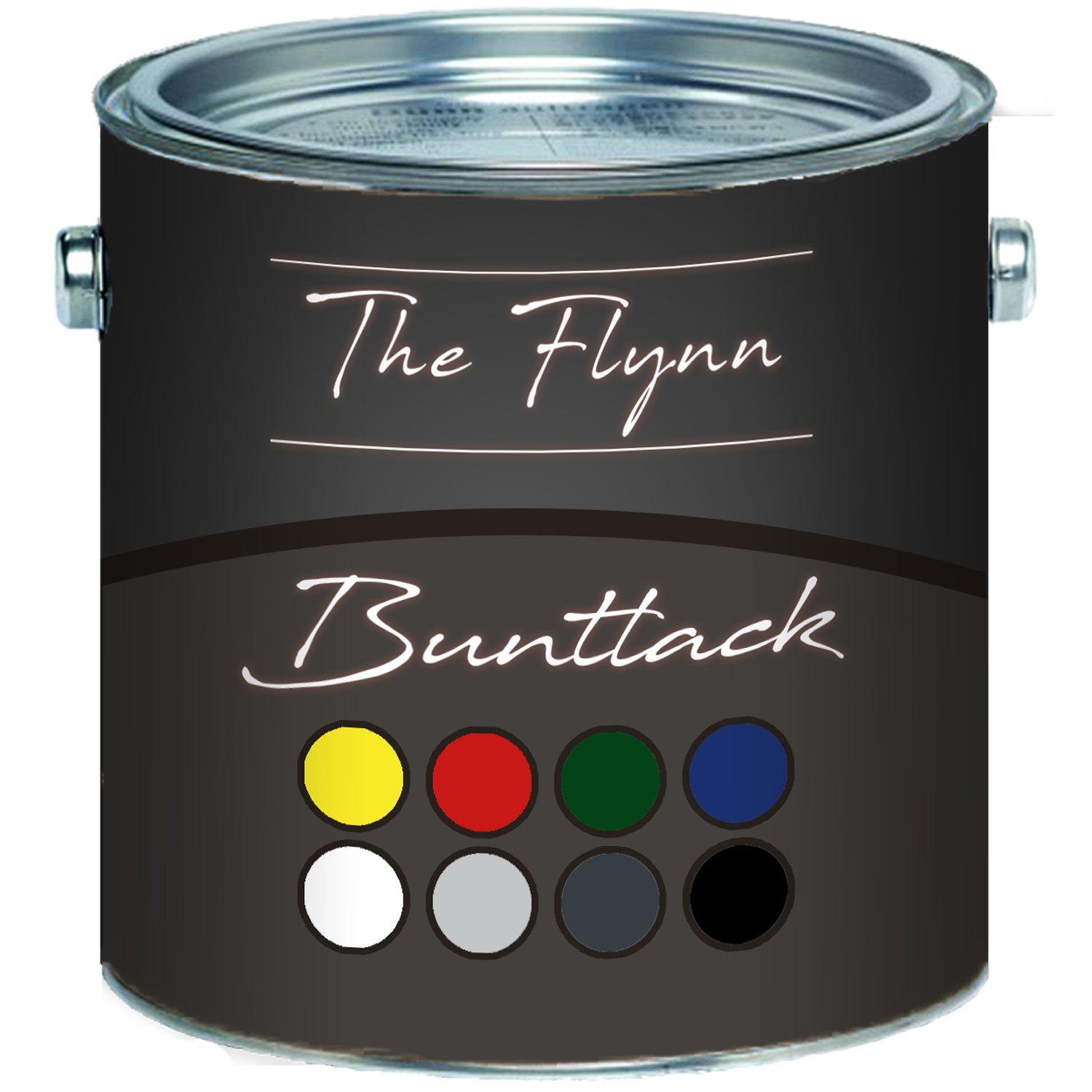 The Flynn Buntlack hochwertige Farbe für Holz und Metall - hervorragender Schutz für anspruchsvolle Holz- und Metallanstriche (2,5 L, Feuerrot (RAL 3000))