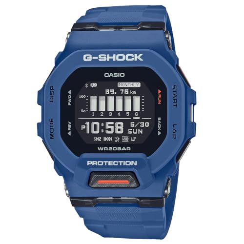 G-Shock G-Squad Digitaluhr Bluetooth Blau Casio Schwarz