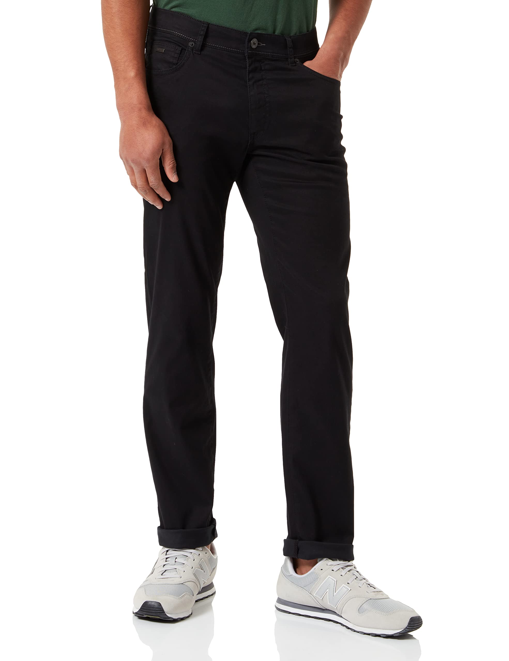 BRAX Herren Style Cadiz Five-pocket Trousers in Marathon Quality Hose, 1 Perma Black, 34W / 30L EU