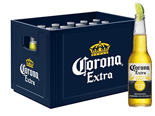 Corona Extra Premium Lager Flaschenbier, MEHRWEG Lager Bier Helles (1 x 24 x 0.355 l)