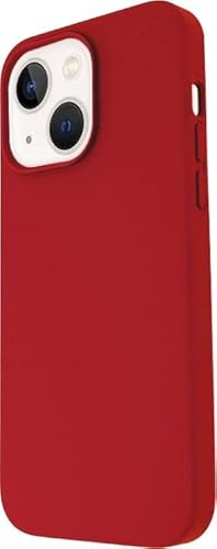 JT Berlin Steglitz Liquid-Silikon dünne Schutzhülle kompatibel mit Apple iPhone 14 Silikon-Hülle [Wireless Charging kompatibel, Weiches Microfaser Innenfutter] rot