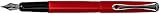 DIPLOMAT - Füllfederhalter Esteem Lack Rot - Schick und elegant - 5-Jahre-Garantie - Lack Rot
