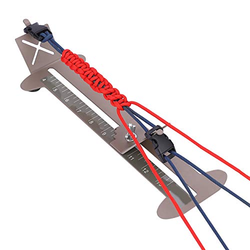 03 Paracord Jig Kit, Paracord Jig, verstellbares Stahlrahmen-Armband-Jig-Kit, einfache Herstellung von Paracord-Armbändern für Kunstsportarten