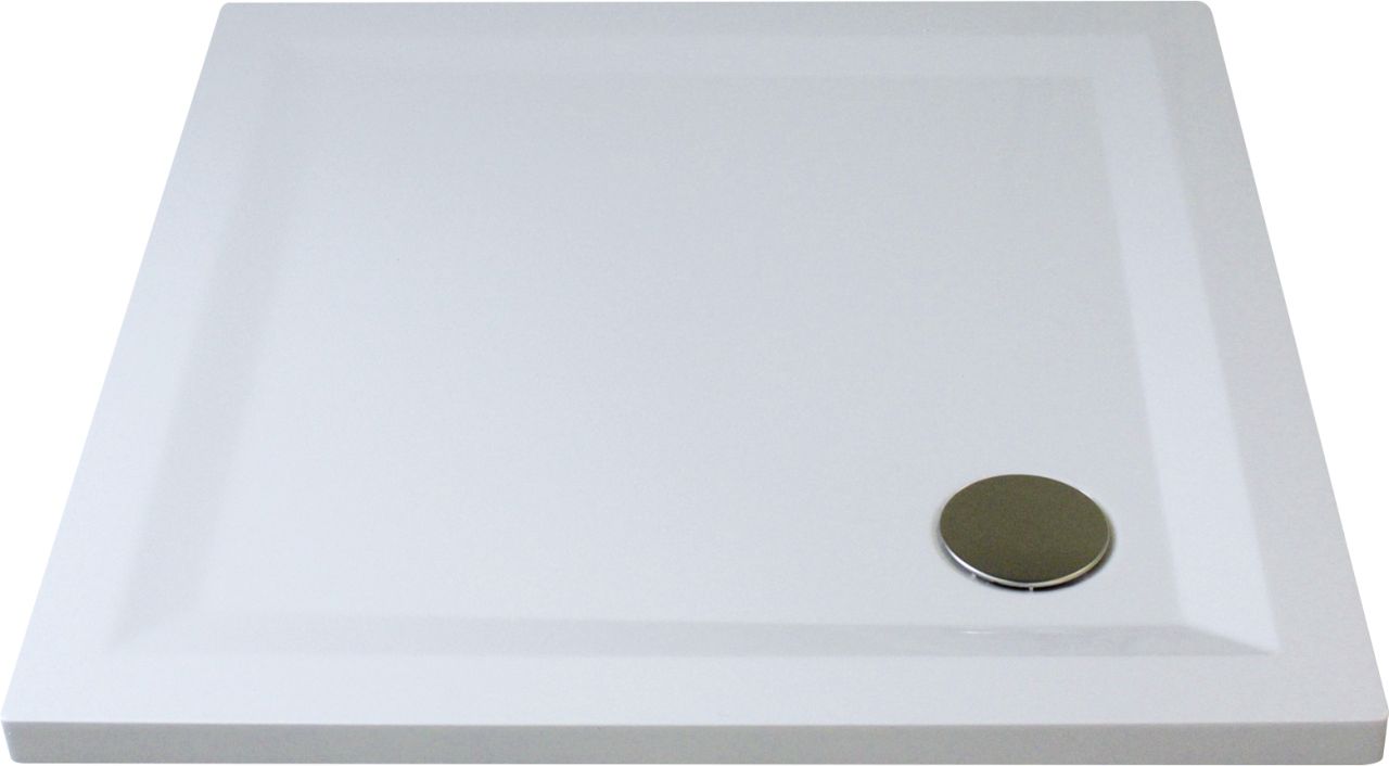 Breuer Duschwanne Noa Flat Line Design 100 x 100 x 4,2 cm, weiß, ohne Füße