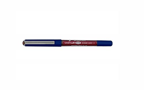 uni-ball Eye Ocean Care UB-150ROP Tintenroller, Rot, Feine 0,7 mm Kugelschreiberspitze für super glattes Schreiben, Zeichnen, Kunst, Basteln und Färben, Farbecht und wasserabweisend, flüssige