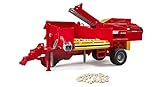 bruder 02130 - Grimme SE 75-30 Kartoffelvollernter mit 80 Kartoffelimitaten - 1:16 Erntemaschine Anhänger Traktor Kartoffelernter