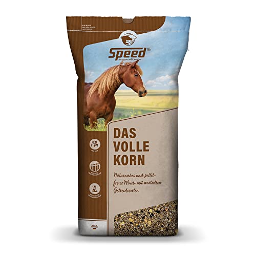 Speed DAS VOLLE Korn, 1 x 20 kg, Pferdefutter aus bestem Vollkorngetreide, Pellet- und haferfreies Müsli, naturnahe Rezeptur