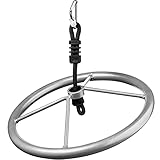 Slackers USA Ninja Wheel, pulverbeschichtetes Rad aus Stahl, Ø 35cm, inkl. Delta-Sicherheitskarabiner, zusätzliches Hindernis / Obstacle für die Slackers Ninja Line, 980028